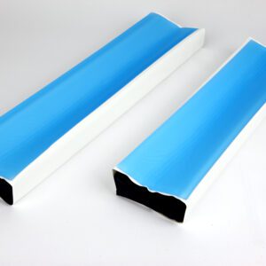 A blue and white color arm Support Gel Positioners