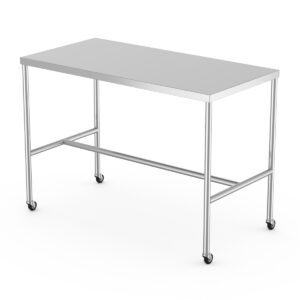 A silver color Instrument Tables with white background