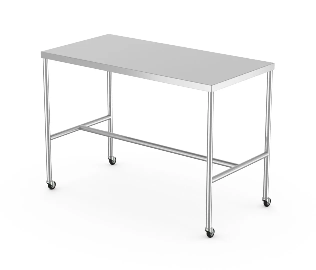 A silver color Instrument Tables with white background