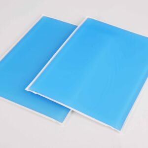 A blue color Gel Crutch Stirrup Pad