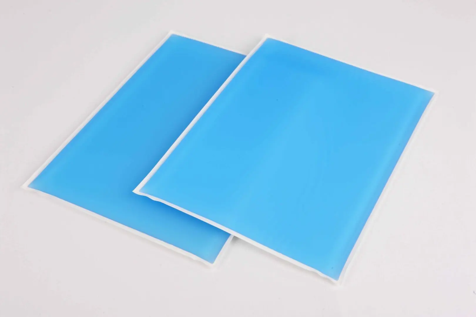 A blue color Gel Crutch Stirrup Pad