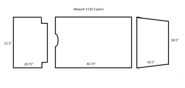 Three different color Standard Series Surgical Table Pad Sets