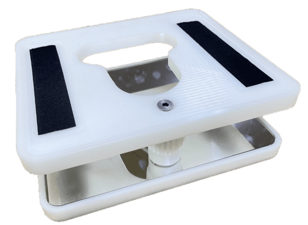 A white color Prone Head Rest Gel Positioners