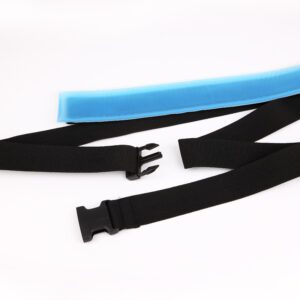 A black and blue color Patient Positioning Belt