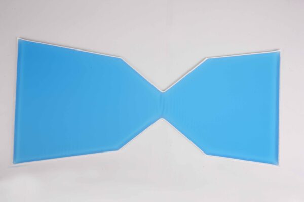 A single blue color Universal Gel Stirrup Pad